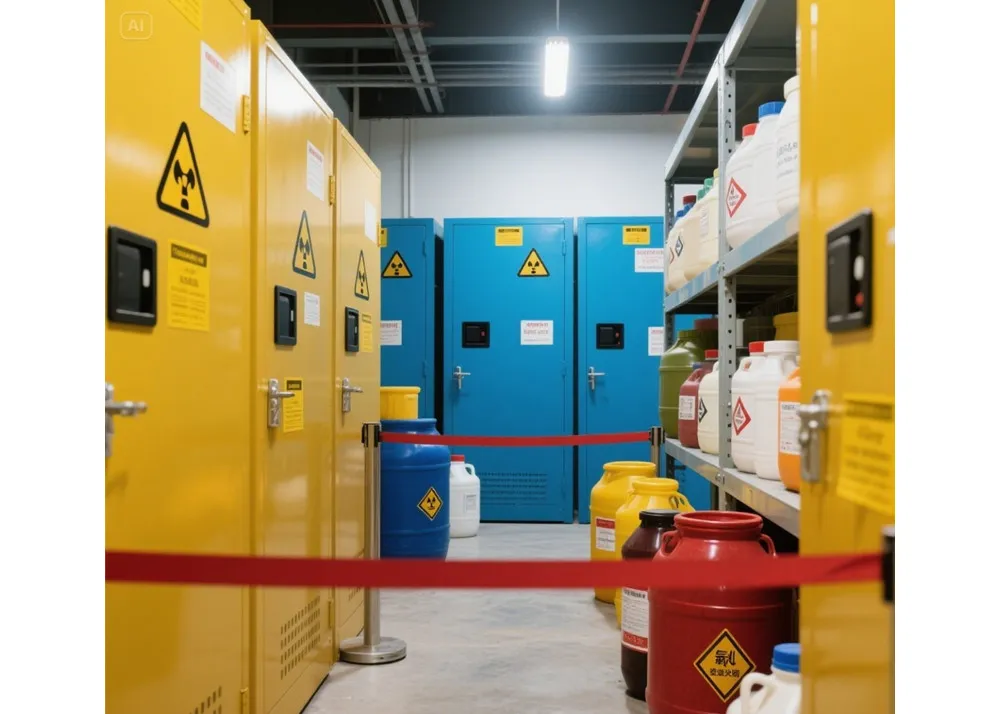 Chemische veiligheid: het voorkomen van gevaren op uw werkplek door veilige opslagpraktijken